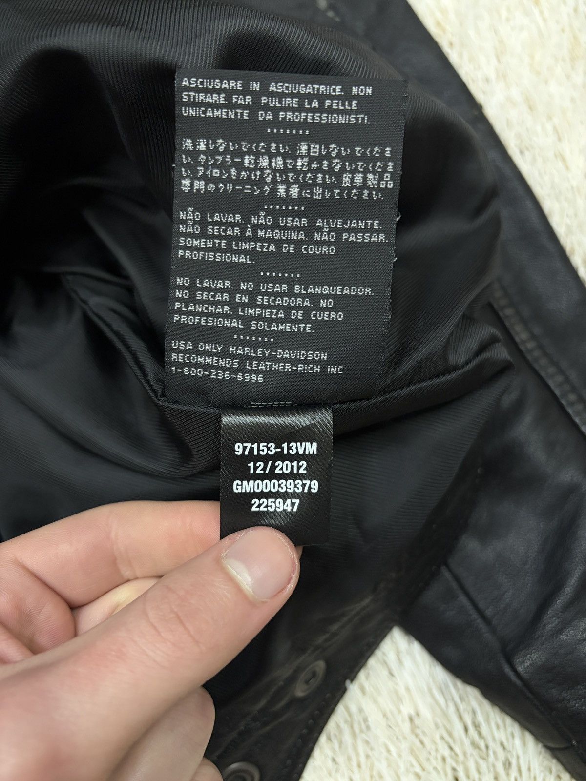 Harley Davidson HARLEY-DAVIDSON Leather Jacket men’s black Distressed size L Size US L / EU 52-54 / 3 - 8 Thumbnail