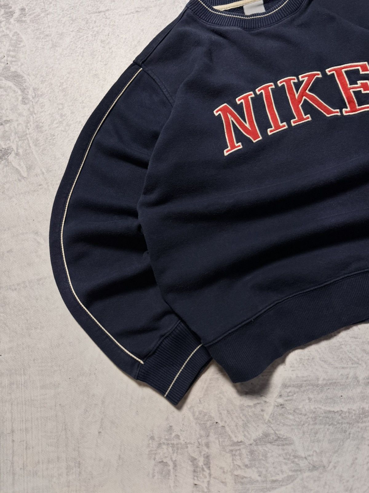 Nike × Vintage 00s Nike Vintage Big Logo Oversize Sweatshirt Y2K Size US S / EU 44-46 / 1 - 3 Thumbnail
