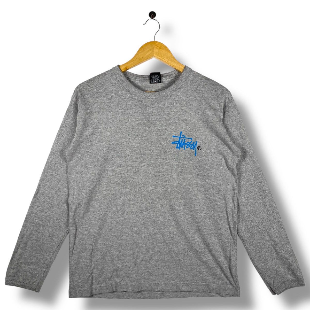 Stussy × Vintage Vintage 00's STUSSY Signature Logo Long Sleeve Tee Shirt Size US S / EU 44-46 / 1 - 1 Thumbnail