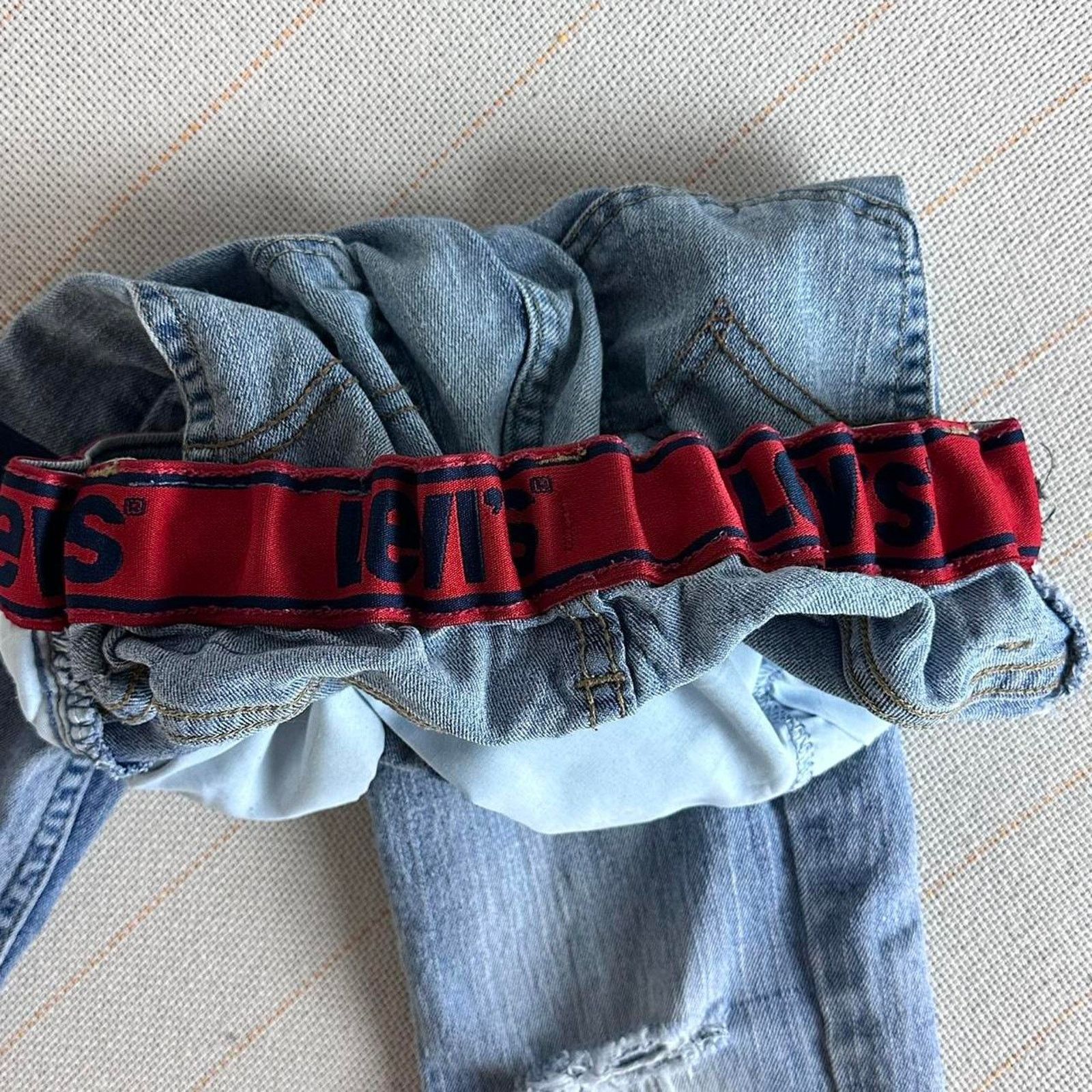 Levi's Levi’s 511 Slim Flex Stretch Youth Jeans Light Wash Rip Size 32" / US 10 / IT 46 - 5 Thumbnail