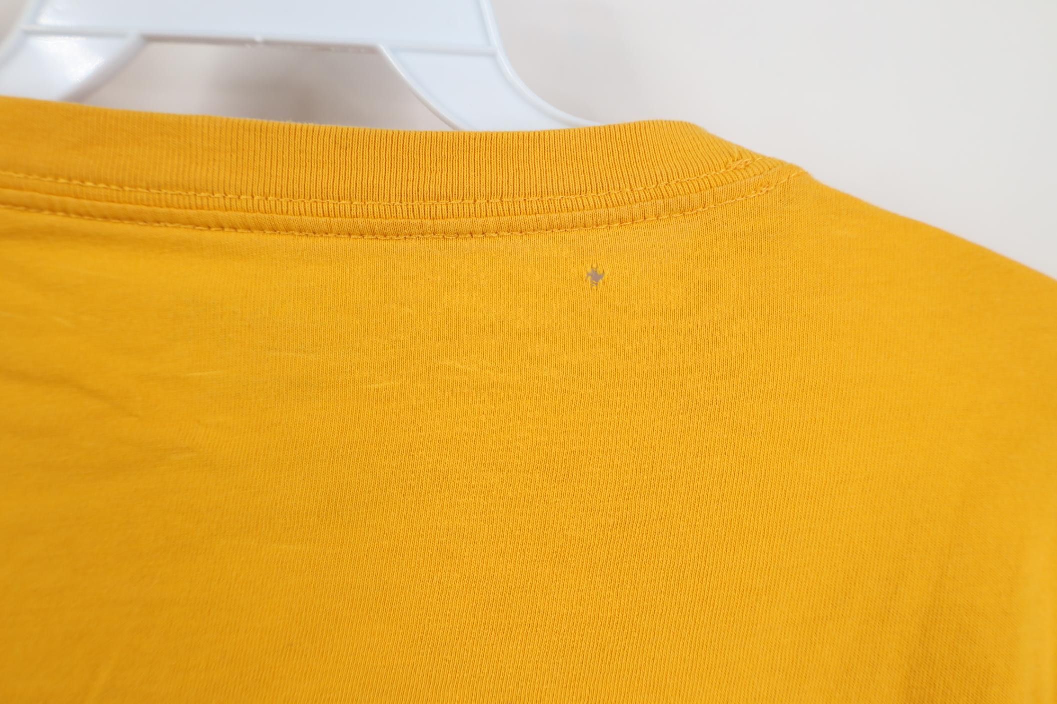 Lands' End Vintage Y2K Lands End Blank Short Sleeve T-Shirt Yellow Size US L / EU 52-54 / 3 - 14 Thumbnail