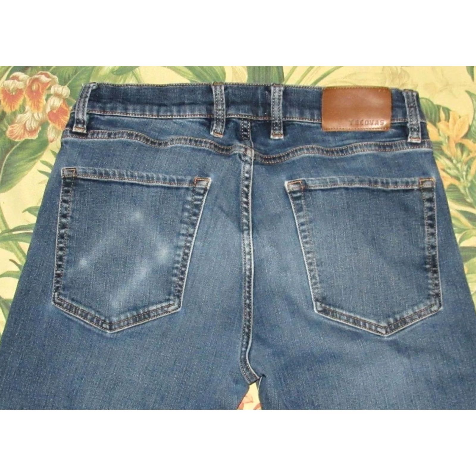Tecovas TECOVAS Dark Blue Jeans 32 x 30 Denim Slim Fit Denim Jeans Men 32 Inseam 30 Straight Blue 90s (if applicable) Mens Size US 32 / EU 48 - 4 Thumbnail