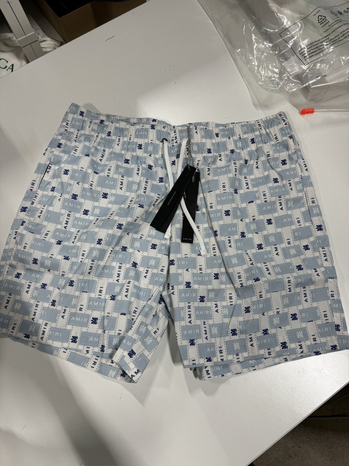 Amiri Amiri Logo Swim Shorts NEW 550$ Size US 34 / EU 50 - 1 Thumbnail