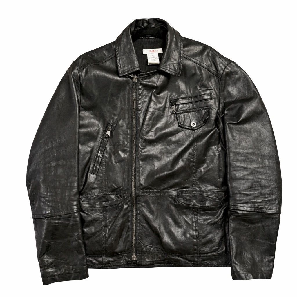 Versace Jeans Couture VJC Leather Biker Jacket Size US L / EU 52-54 / 3 - 1 Thumbnail