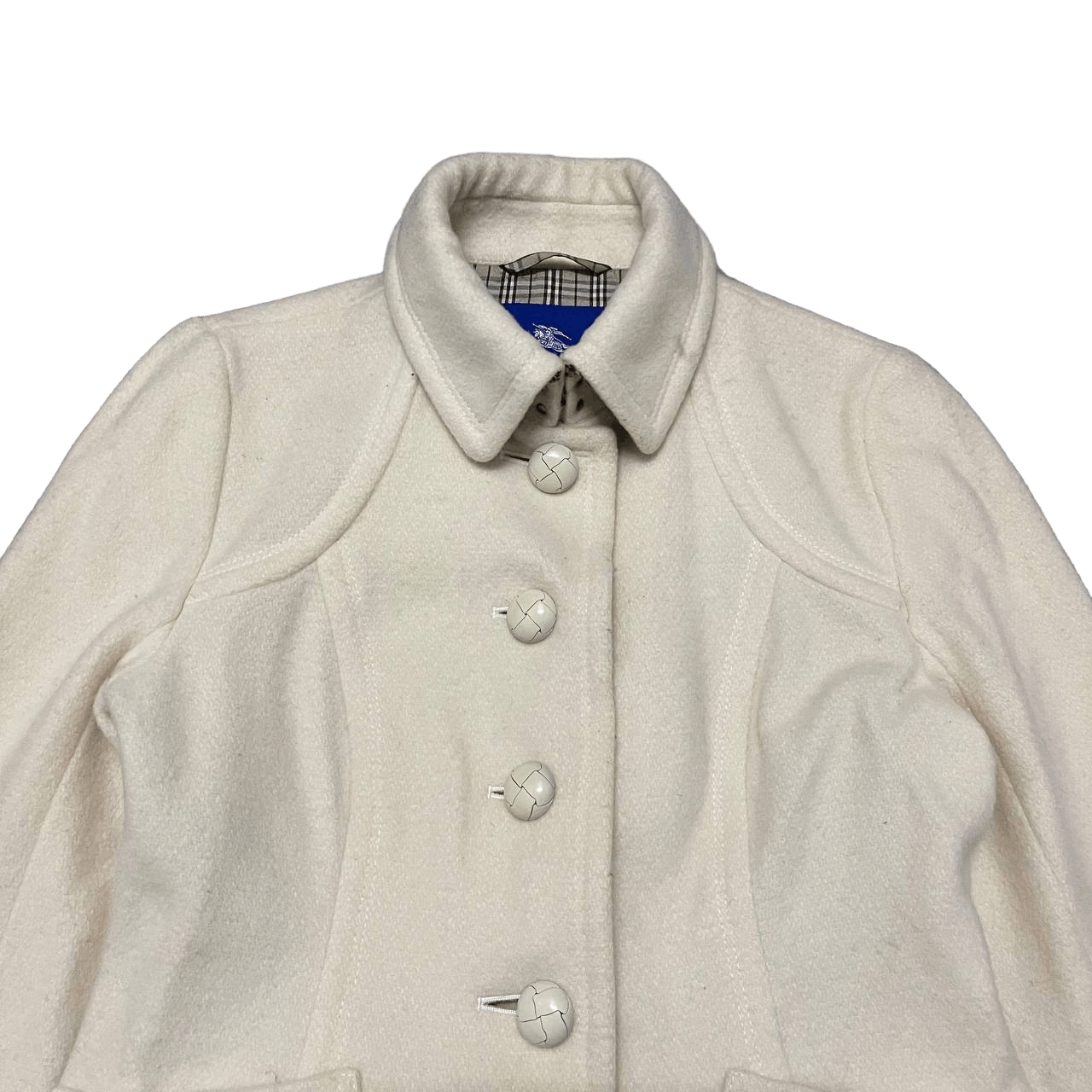 Burberry Vintage Burberry London Blue Label Nova check Wool Coat Size M / US 6-8 / IT 42-44 - 3 Thumbnail