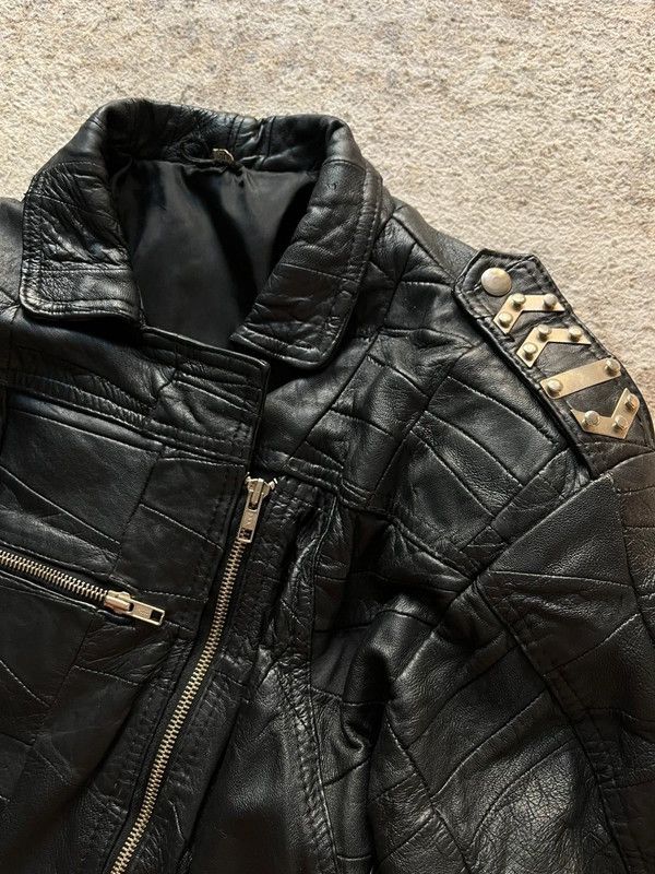 Dr. Martens C&AxDr. Martins Vintage 1980s Leather Biker Jacket Sz 2 / XS Size XS / US 0-2 / IT 36-38 - 10 Thumbnail