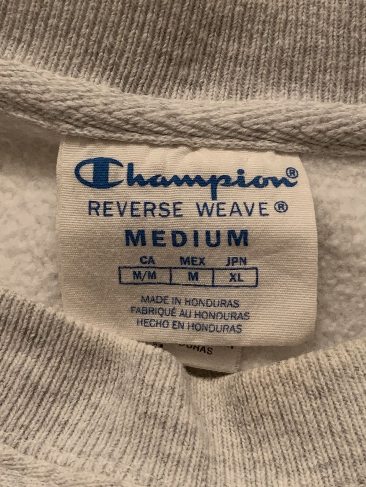 Champion Vintage Y2K Champion Reverse Weave Light Grey LS Sweatshirt Size M / US 6-8 / IT 42-44 - 5 Thumbnail