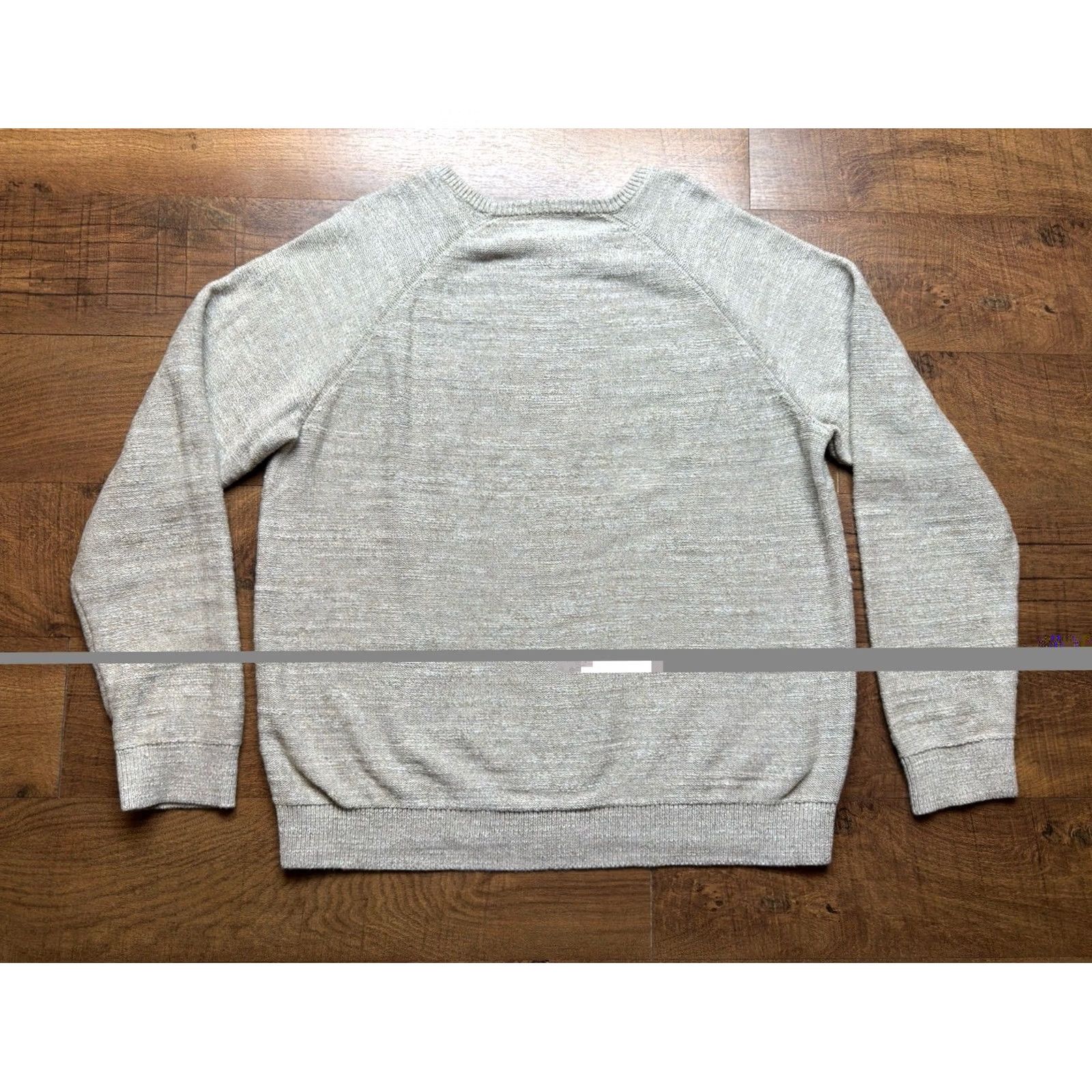 Vintage VINTAGE LL Bean Mens XL Organic Cotton Crew Neck Long Sleeve Knit Sweater Oatmeal Beige Size US XL / EU 56 / 4 - 3 Thumbnail
