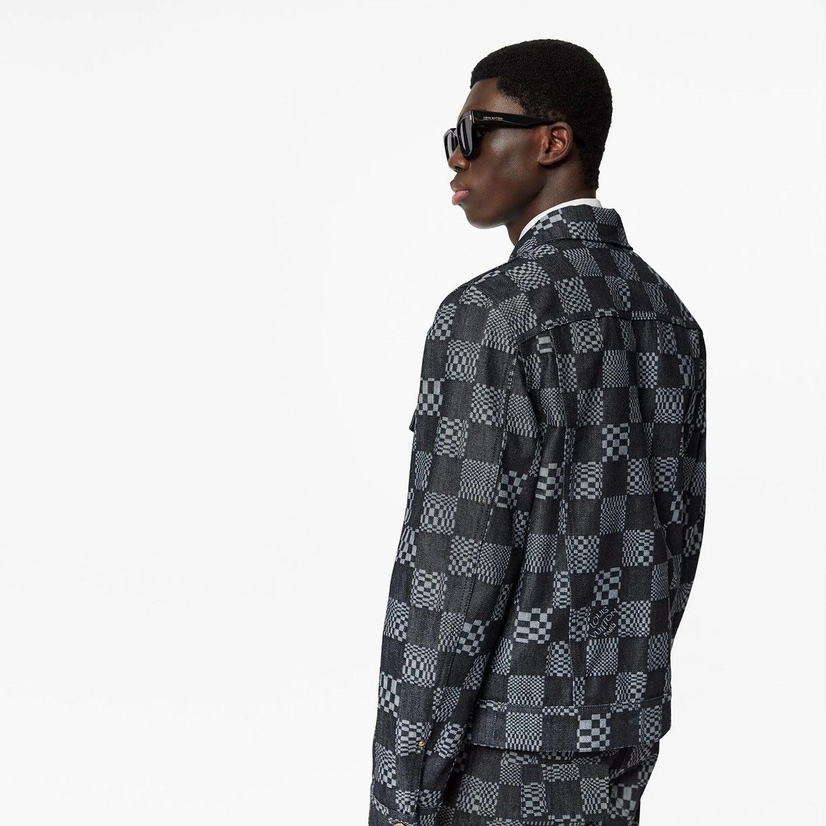 Louis Vuitton Louis Vuitton Virgil Abloh Distorted Damier Denim Jacket NEW Size US M / EU 48-50 / 2 - 16 Thumbnail