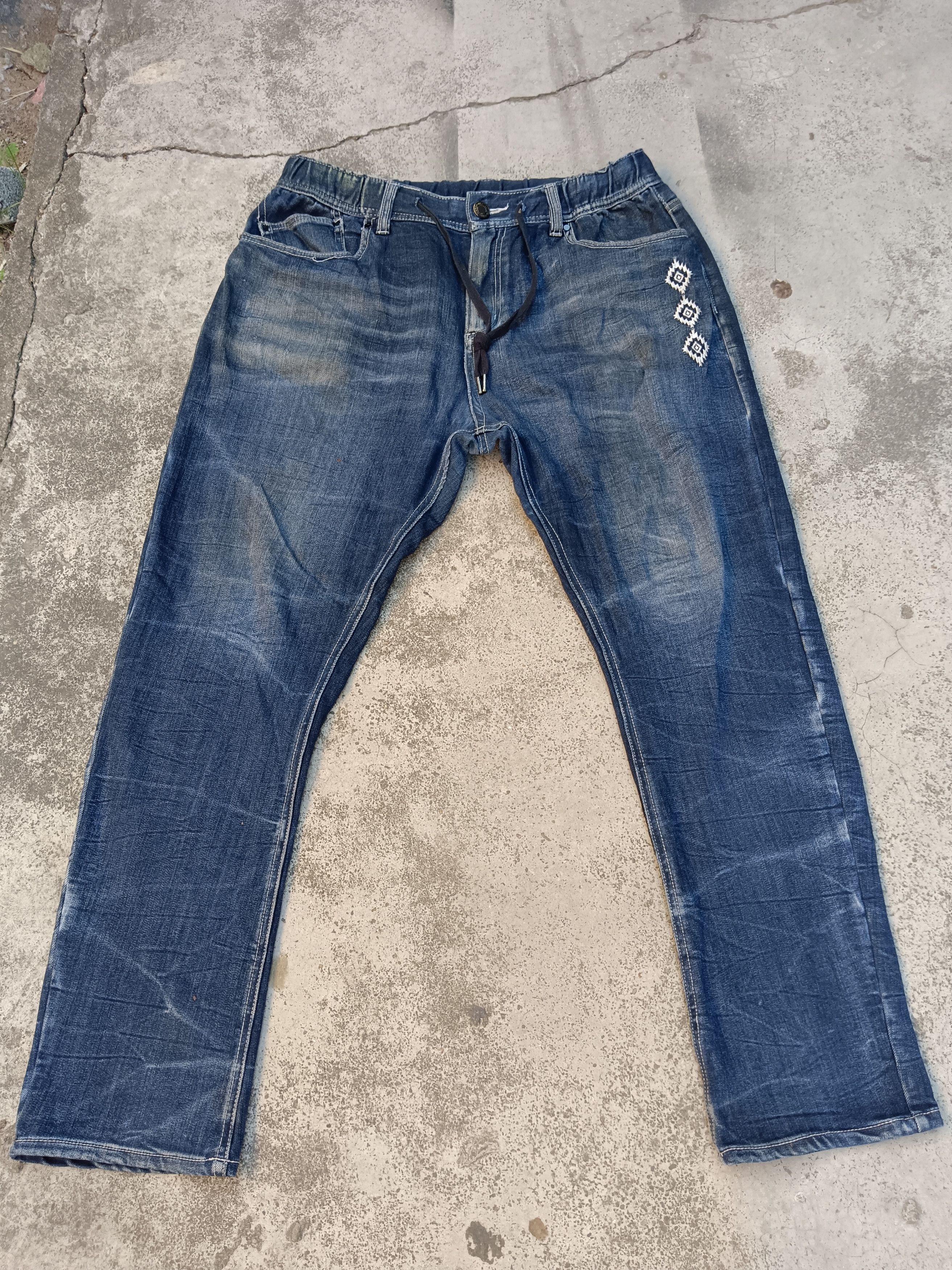 Japanese Brand 🔥Jogger denim 🔥 nice feded Size US 34 / EU 50 - 1 Thumbnail