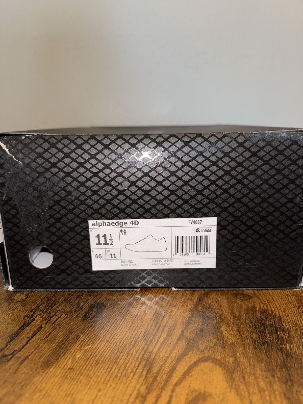 Adidas Alphaedge 4D “Reflective White” Size US 11.5 / EU 44-45 - 5 Thumbnail