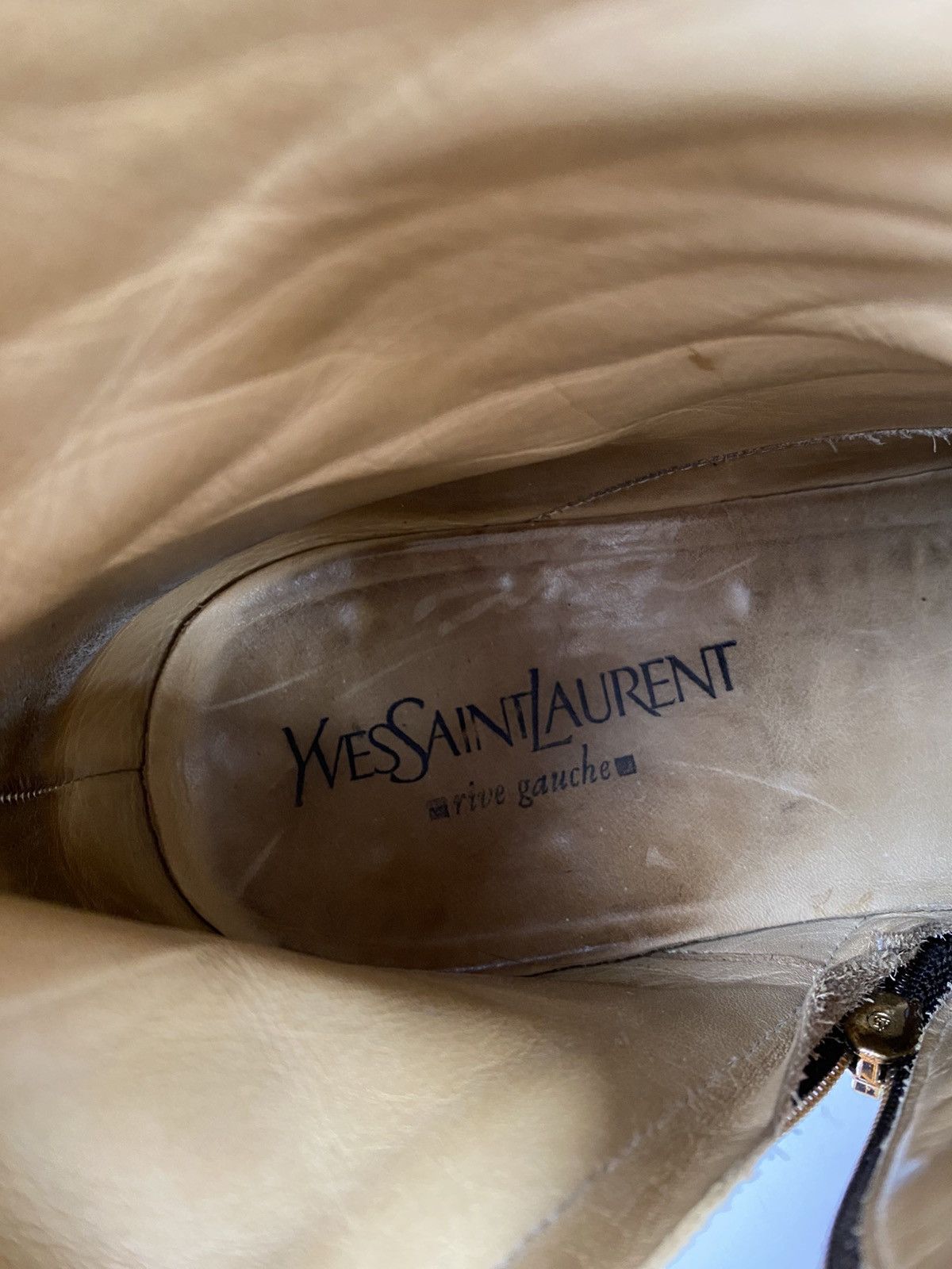 Yves Saint Laurent Archive Yves Saint Laurent Ostrich Skin Heavy Boots Size US 8 / EU 41 - 12 Thumbnail