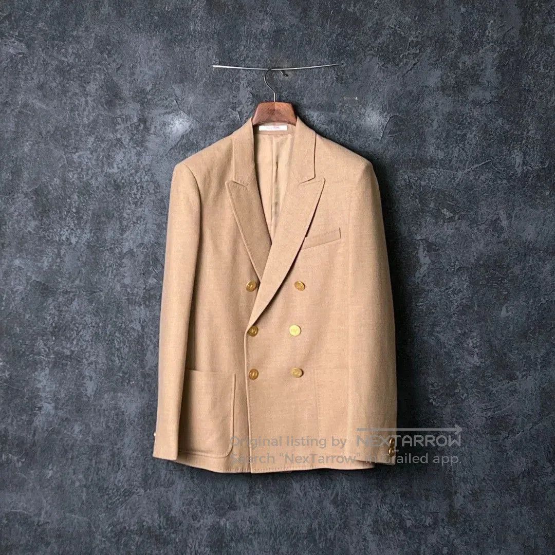 VALENTINO Camel Wool Casual Blazer.