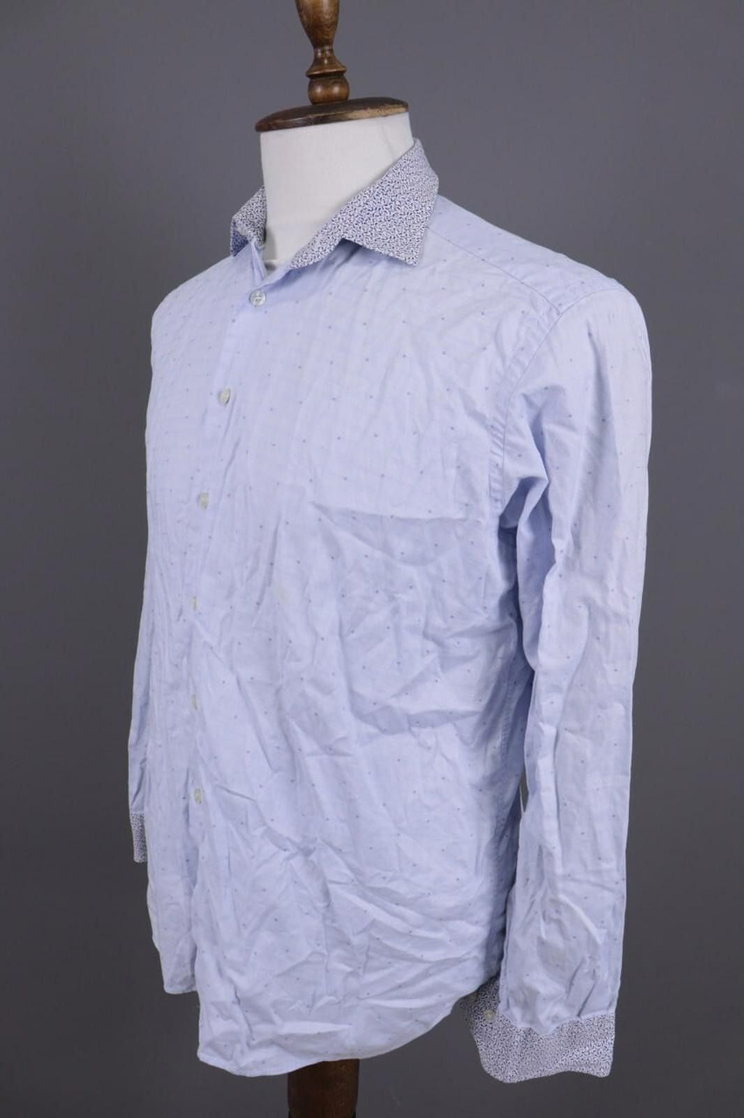 Etro Etro Milano Blue Paisley Button Down Shirt Size 41 Size US M / EU 48-50 / 2 - 8 Thumbnail