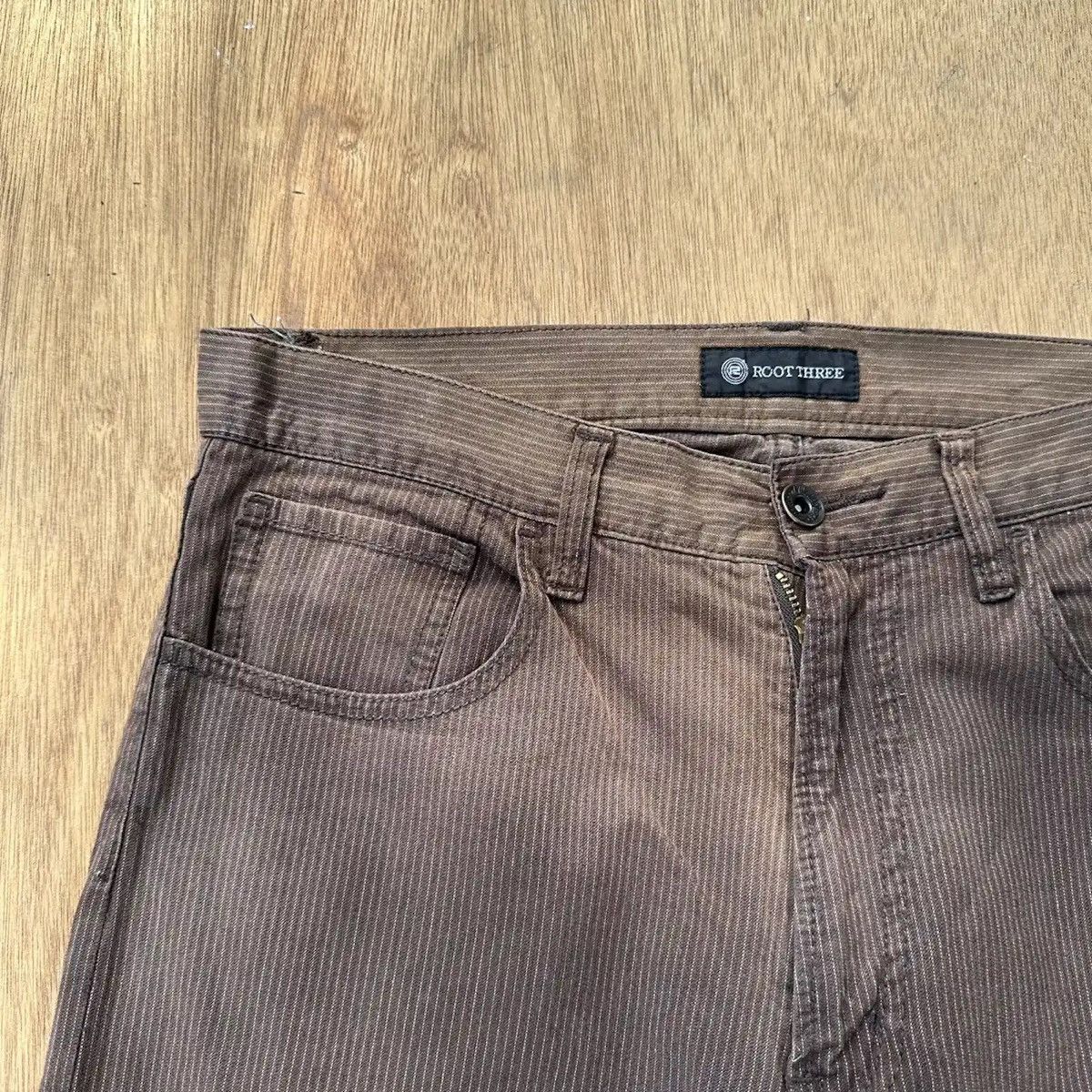 Roots JAPANESE ROOT THREE STRIPED FADED TROUSERS 5-POCKET PANT W30 Size US 30 / EU 46 - 3 Thumbnail