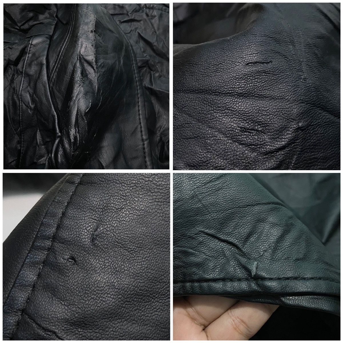 Christophe Lemaire × Japanese Brand UNIQLO Biker Leather Jacket Size US XL / EU 56 / 4 - 10 Thumbnail