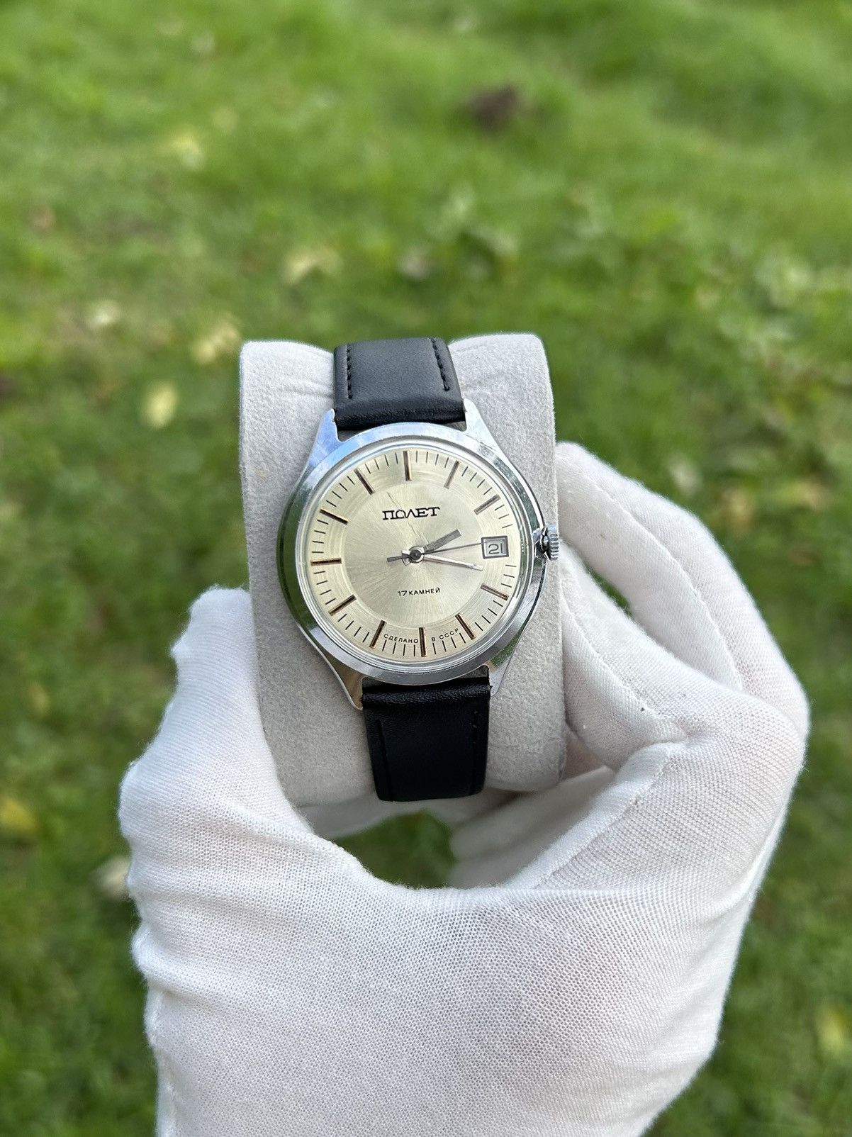 Vintage Vintage Watch Poljot Mechanical Authentic USSR Soviet 1980s Size ONE SIZE - 10 Thumbnail