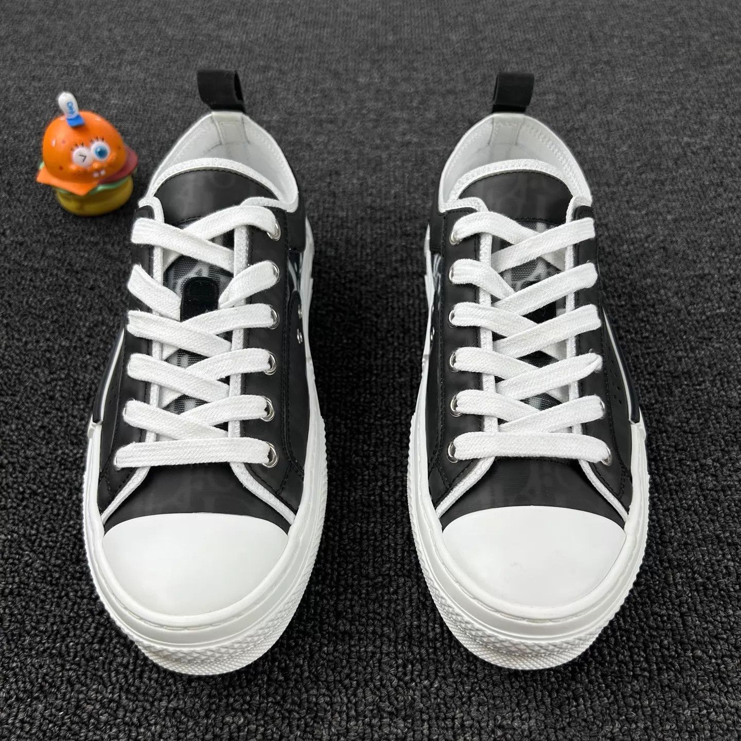 Dior Dior Women's Black White Monogram Sneakers Size 36 Size US 5.5 / IT 35.5 - 2 Thumbnail