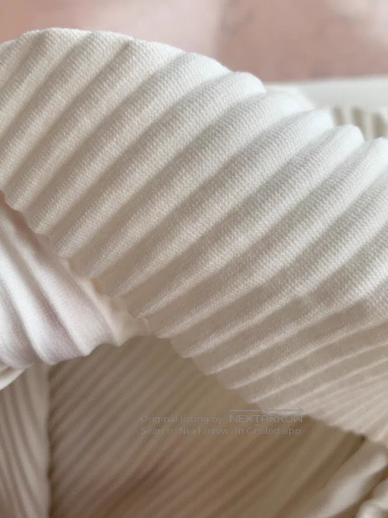 Issey Miyake Issey Miyake Ivory 3/4 Sleeve Top Size M / US 6-8 / IT 42-44 - 6 Thumbnail
