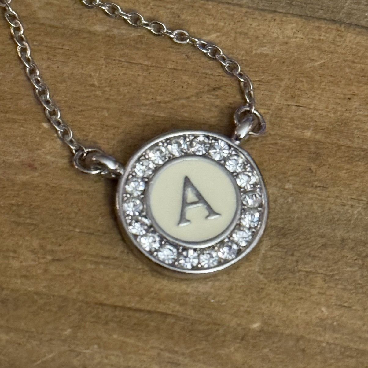 Other Silver tone WGB round disc initial letter A pendant necklace Size ONE SIZE - 4 Thumbnail