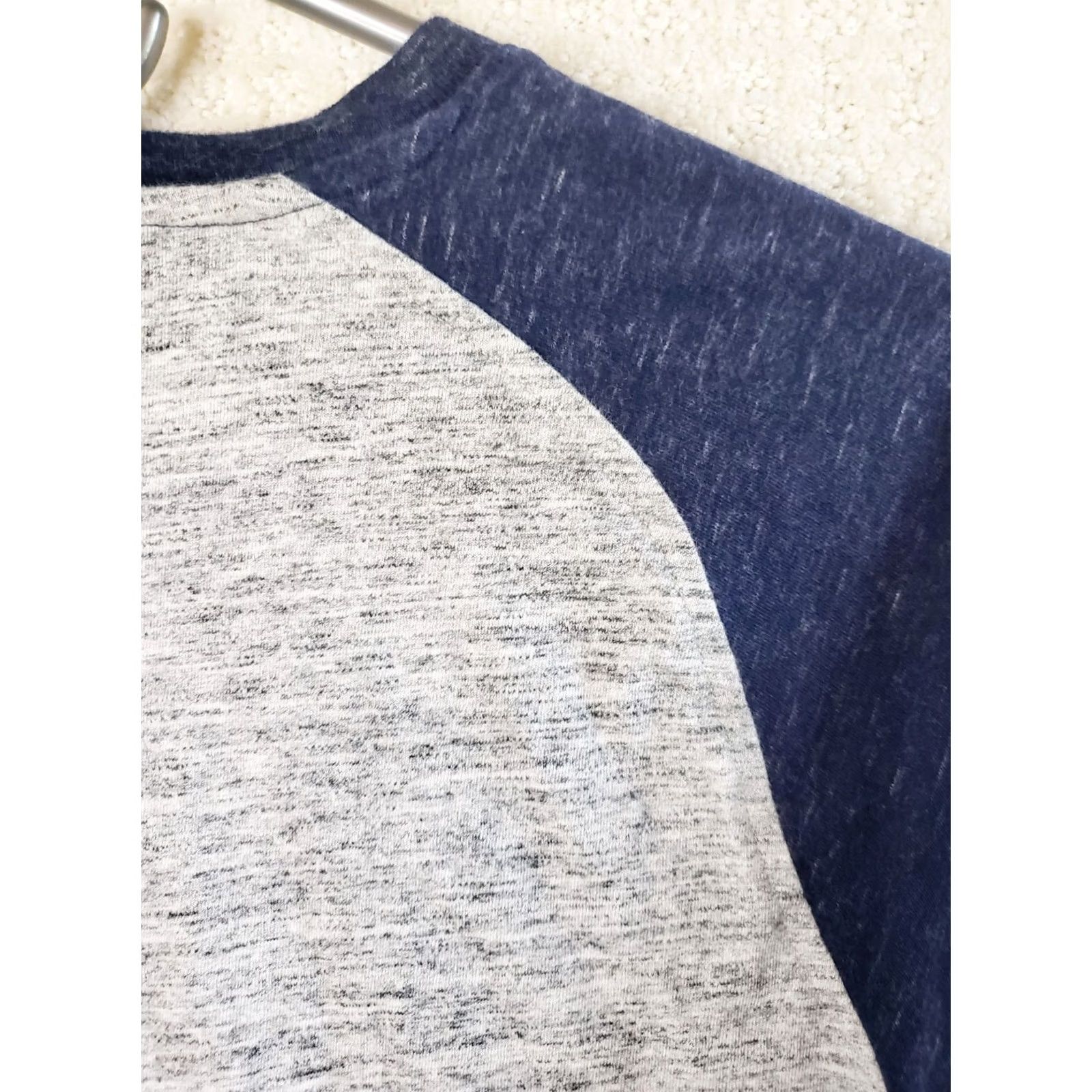 Vintage VINTAGE Hawker Rye Shirt Henley Baseball Style Long Sleeve 3/4 Sleeve Mens XLT Gray Blue NWOT Size US XL / EU 56 / 4 - 7 Thumbnail
