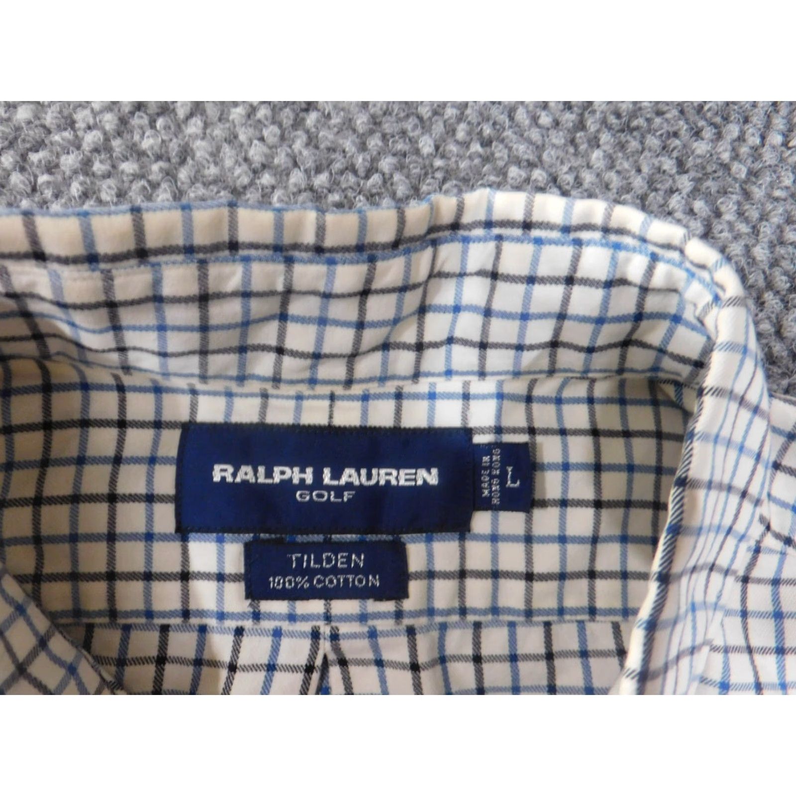 Ralph Lauren Ralph Lauren Shirt Mens Large Tilden Golf Plaid Button-Up Pony Retro Cotton Size US L / EU 52-54 / 3 - 5 Thumbnail