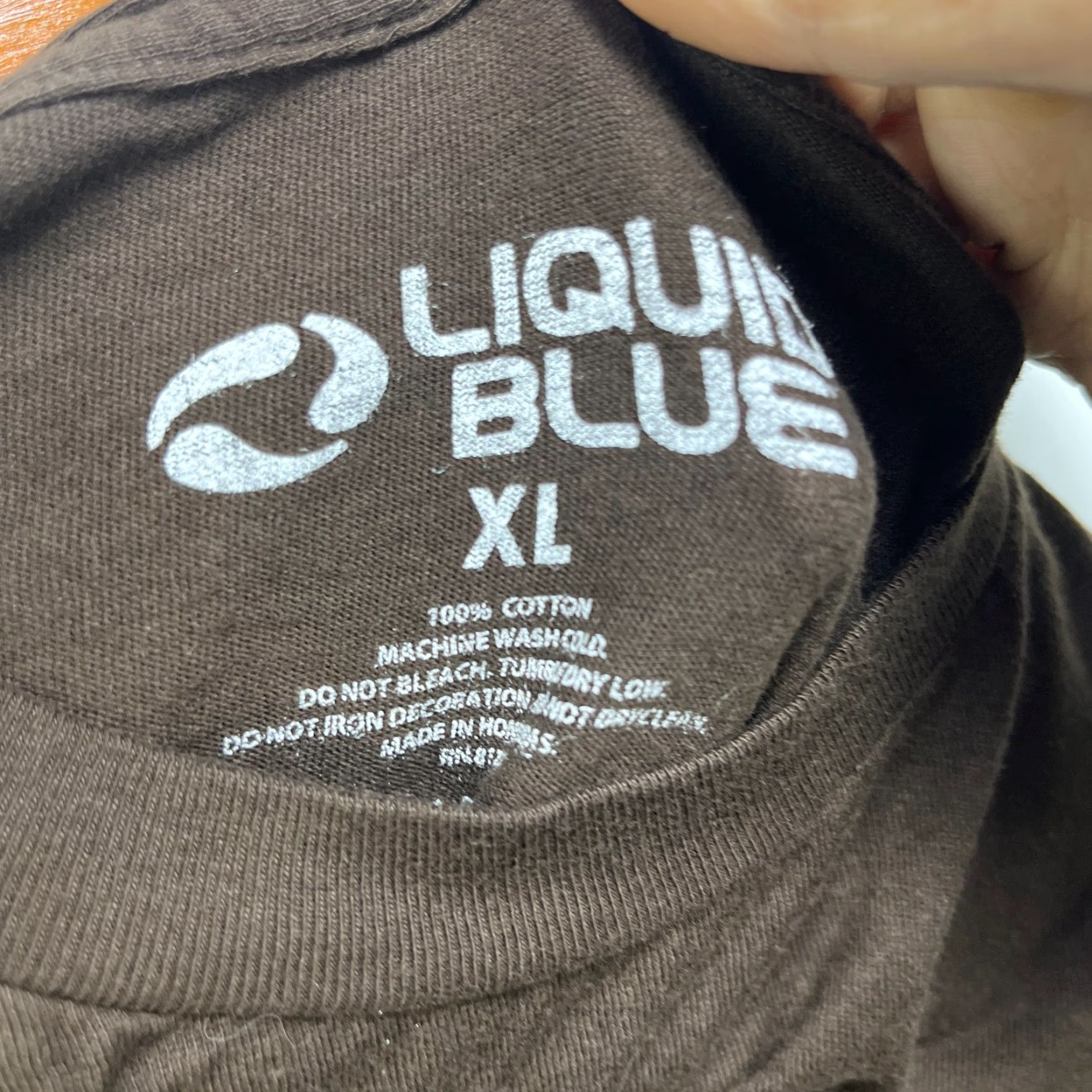 Liquid Blue VINTAGE Liquid Blue Shirt XL James Brown 90s Brown Cotton Crew Neck Mens T-Shirt Size US XL / EU 56 / 4 - 4 Thumbnail