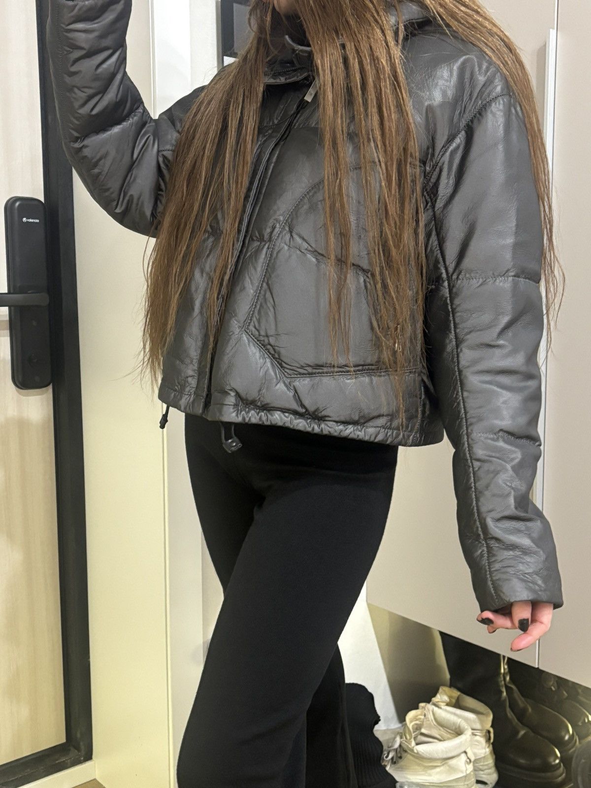 Isaac sellam reflective puffer jacket