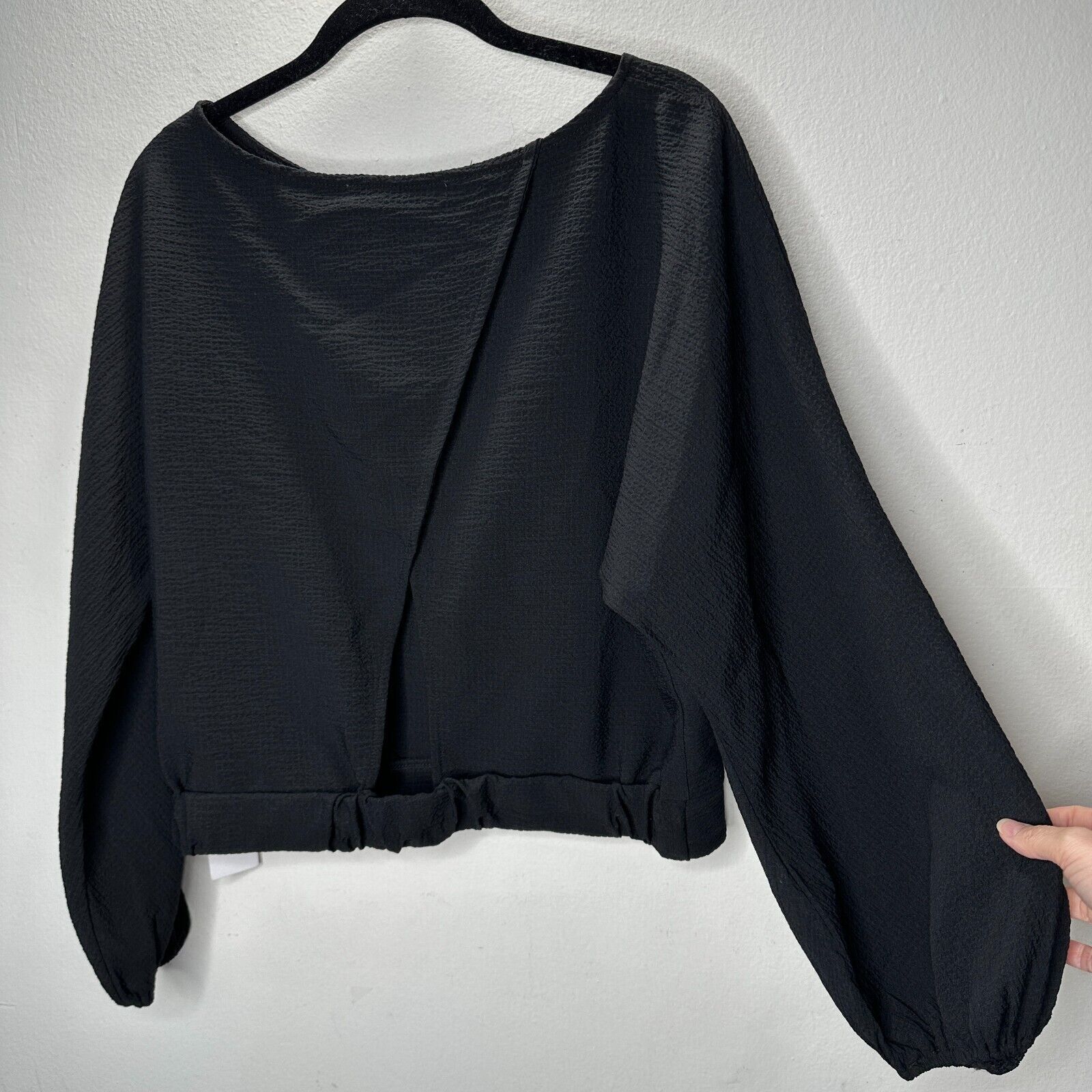 ASTR The Label NWT ASTR The Label Black Rib Long Sleeve Peek A Boo Back M Size M / US 6-8 / IT 42-44 - 9 Thumbnail