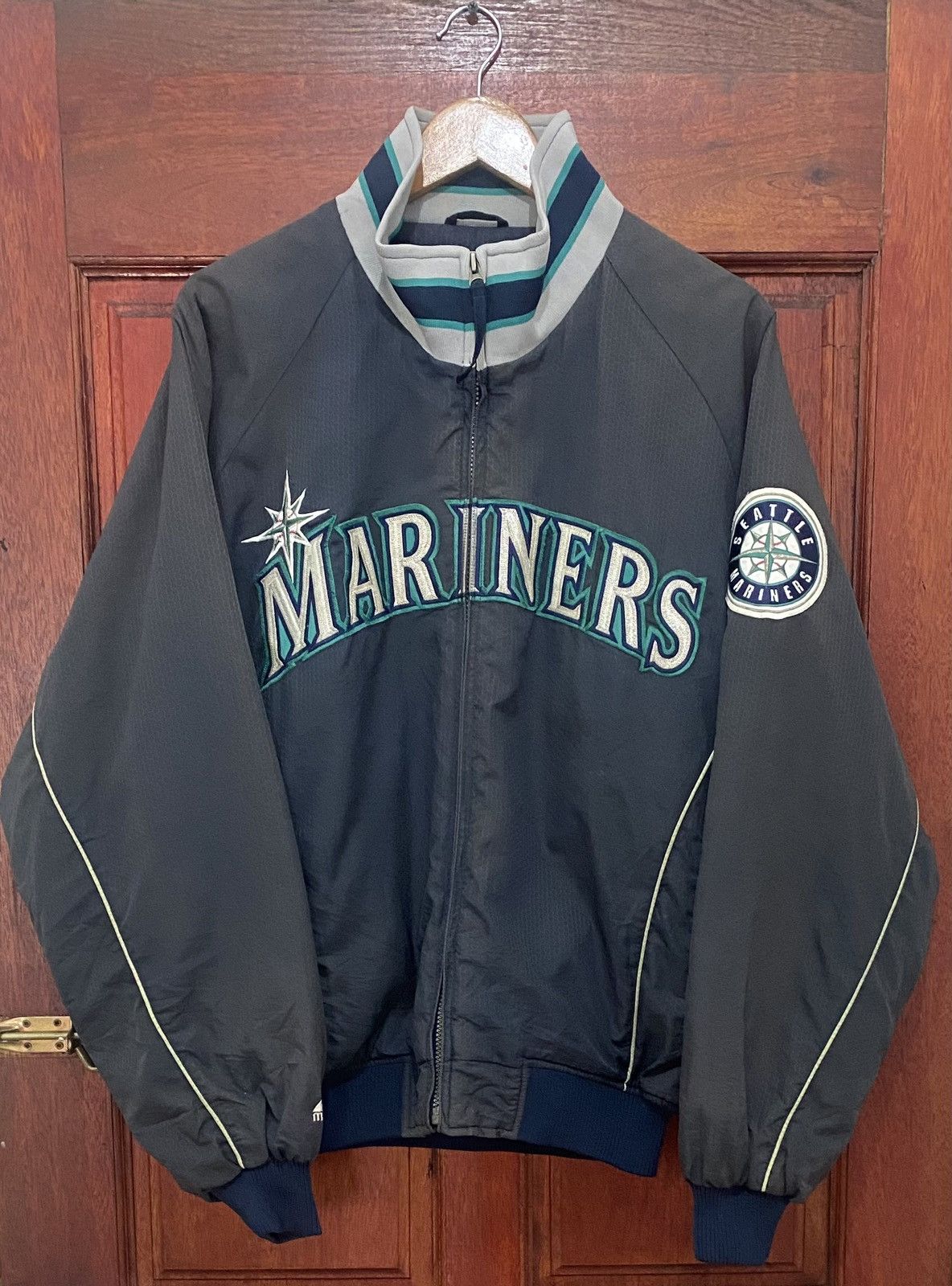 MLB Vintage Mariners Seattle Baseball Jacket Size US M / EU 48-50 / 2 - 1 Thumbnail