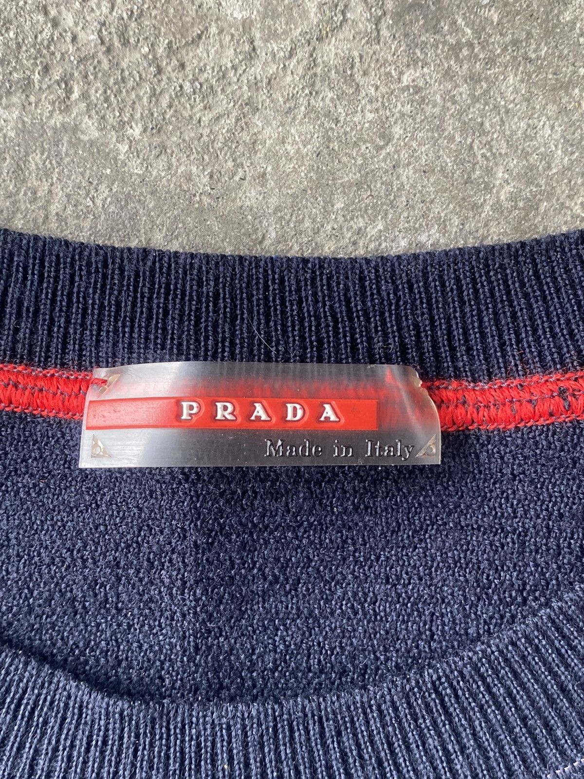 Prada Prada Navy Blue Wool Sweater Red Tab Size US M / EU 48-50 / 2 - 4 Thumbnail