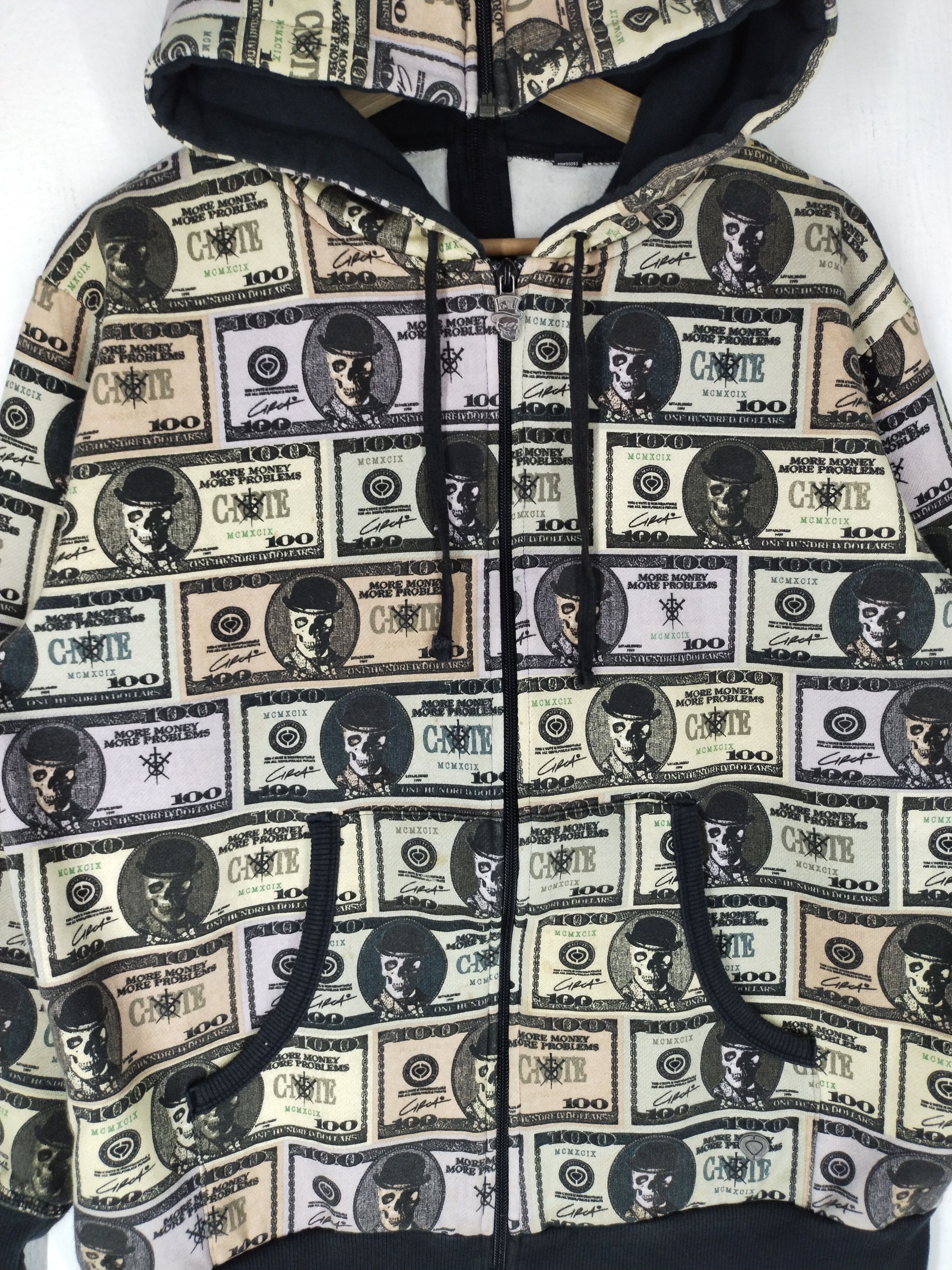 C1RCA Vintage Circa C-Note Skulls Overprint Punks LBG Hoodie Size US M / EU 48-50 / 2 - 5 Thumbnail