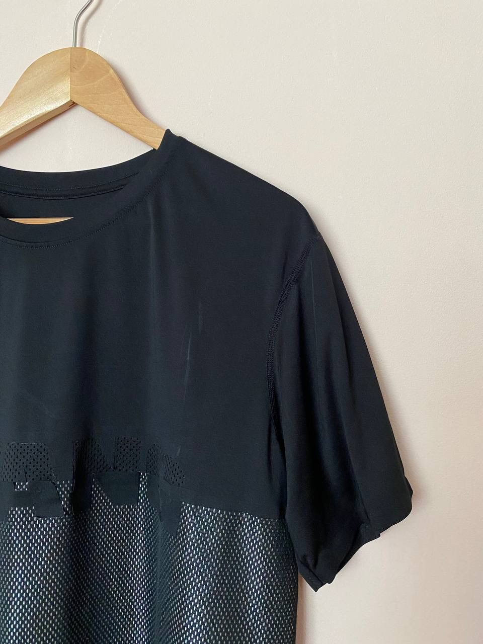 1017 ALYX 9SM × Alexander Wang Alexander Wang H&M Mens Black Oversized Big Logo T Shirt Tee Size US S / EU 44-46 / 1 - 3 Thumbnail
