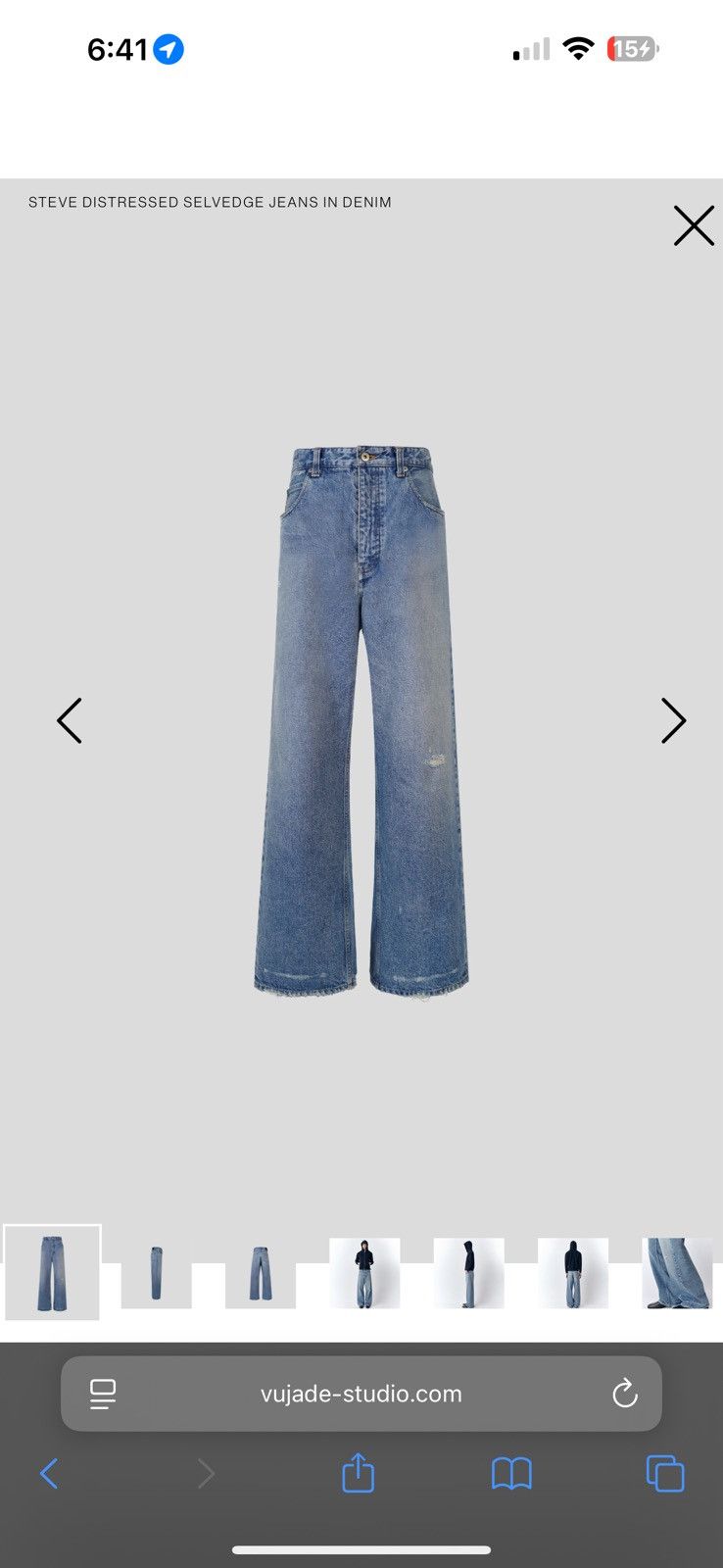 パンツ VUJA DE STEVE DISTRESSED SELVEDGE JEANS STEVE DISTRESSED SELVEDGE JEANS IN DENIM – VUJA DÉ