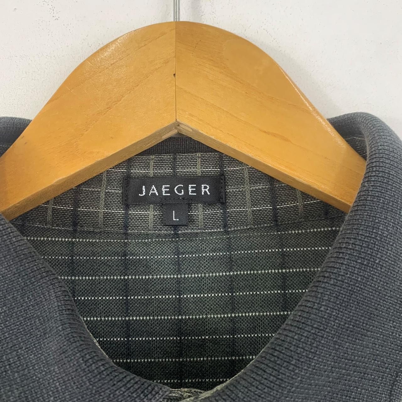 Vintage Vintage JAEGER NOVA CHECKS Plaids Polo Tee Shirt Top Long Size US L / EU 52-54 / 3 - 3 Thumbnail