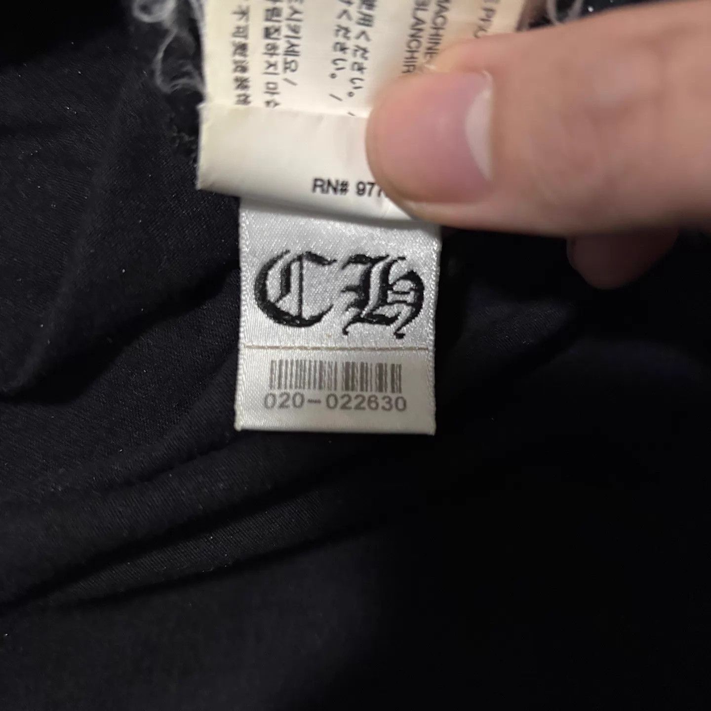 Chrome Hearts Black Short Sleeve Pocket Tee with White Graphics Size US XXS / EU 40 - 6 Thumbnail