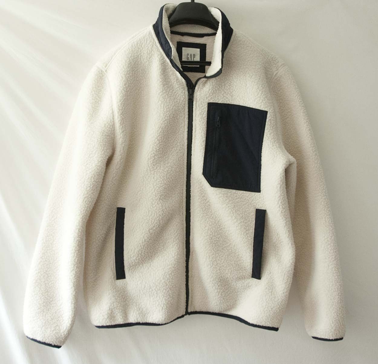 Gap Gap Jacket Fleece Full Zip Pocket Size S White Size US S / EU 44-46 / 1 - 1 Thumbnail