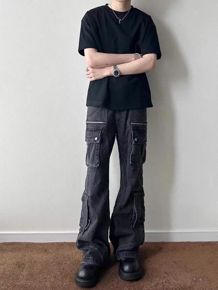 Designer × Vintage Washed vintage street hip hop workwear jeans Size US 28 / EU 44 - 1 Thumbnail