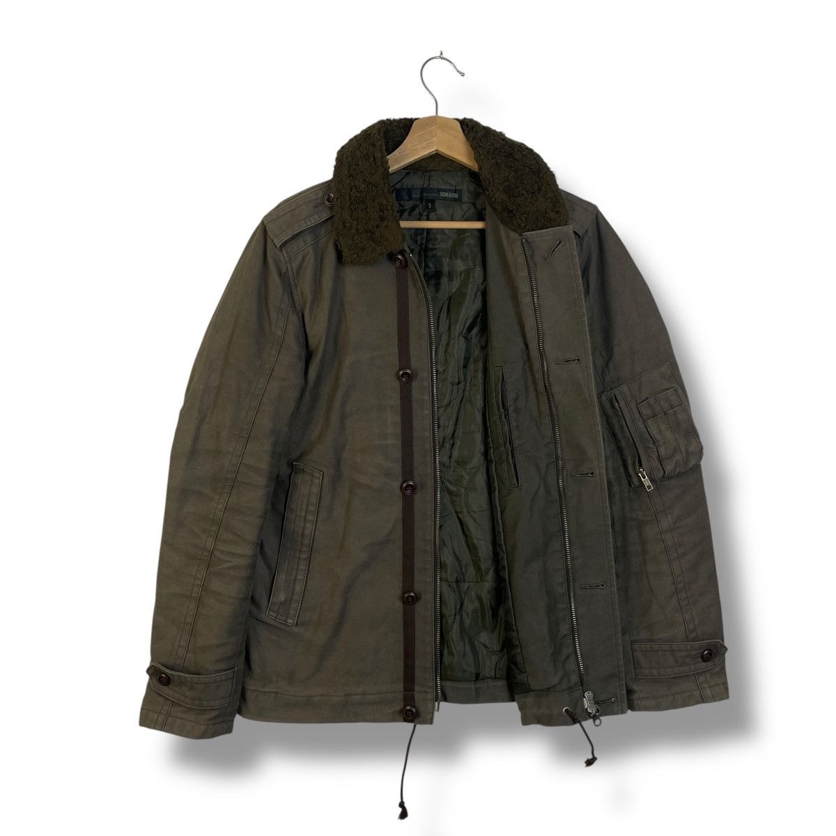 Schlussel 🇯🇵 SCHLUSSEL FUR BOA COLLAR MILITARY PUNK JACKET Size US M / EU 48-50 / 2 - 10 Thumbnail