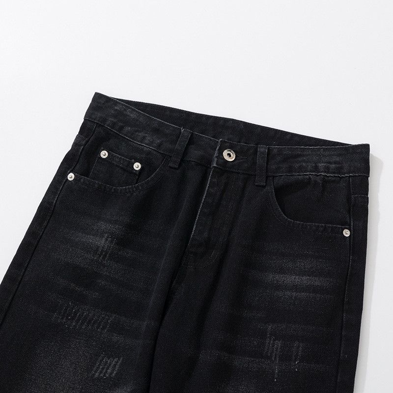 Jean American high street retro loose straight leg jeans for men Size US 32 / EU 48 - 3 Thumbnail