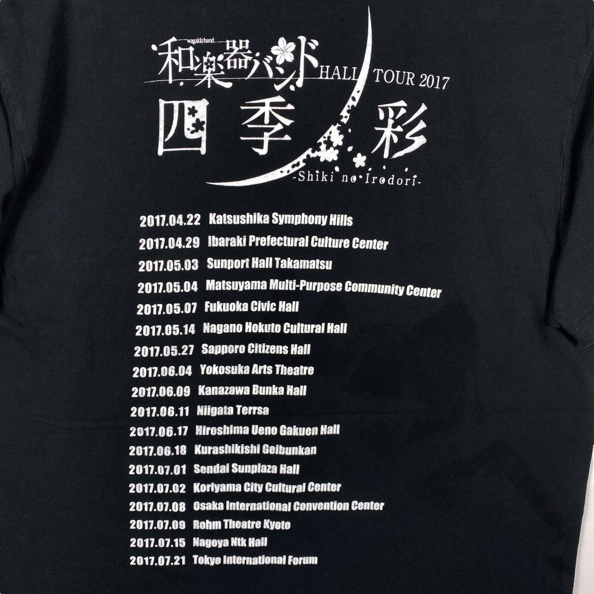 Band Tees Japanese Band WAGAKKI BAND Merci Shiki No Irodori Tour Tee Size US L / EU 52-54 / 3 - 5 Thumbnail