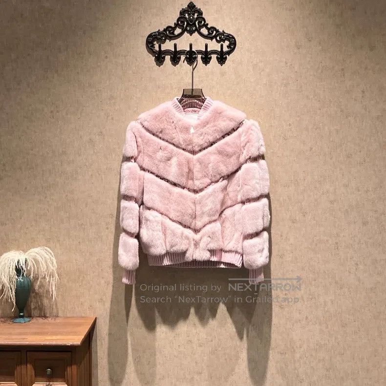 Valentino Valentino Sakura pink mink fur coat Size S / US 4 / IT 40 - 1 Thumbnail