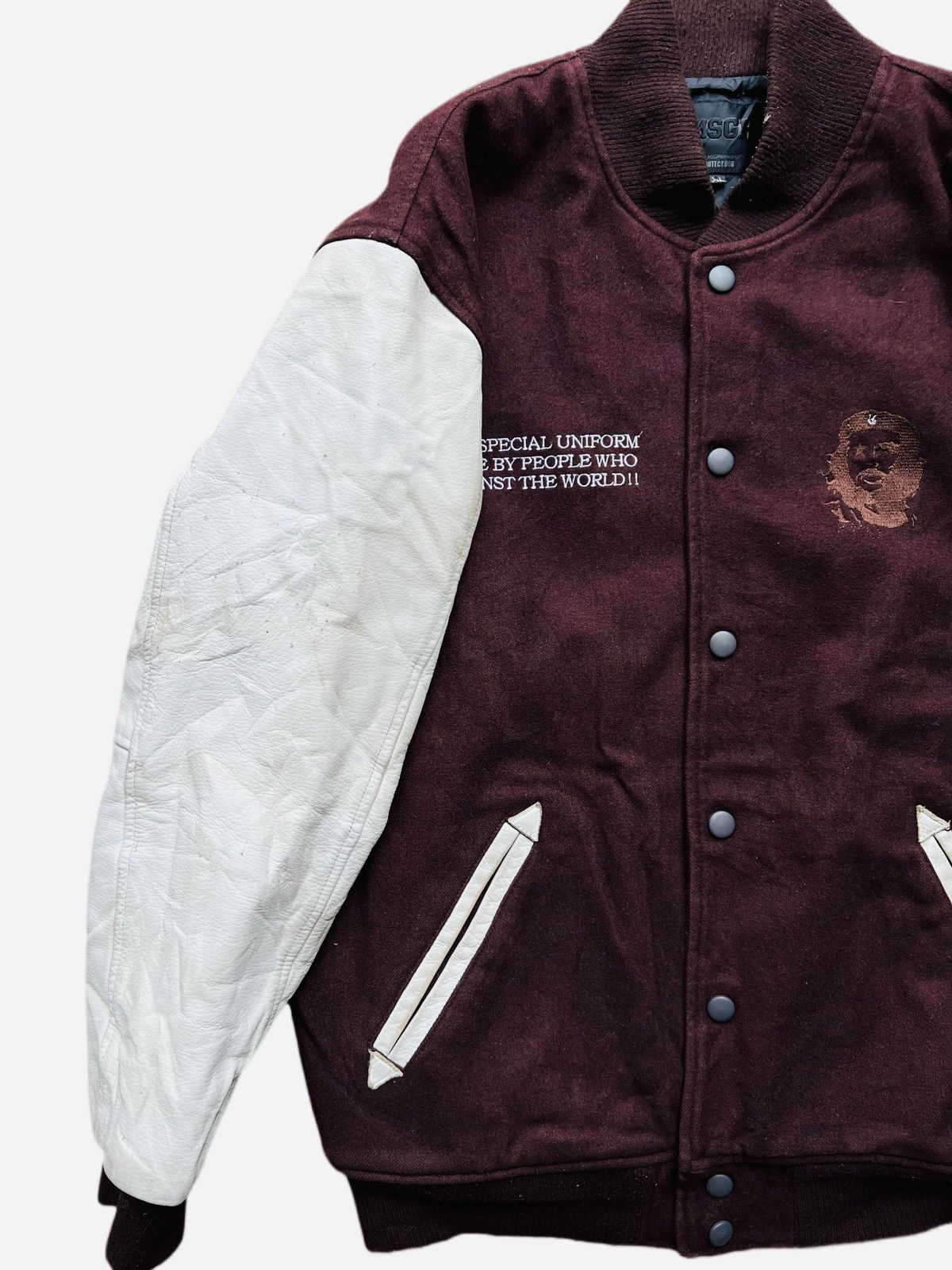 Japanese Brand MSGR Che Guevara The Warriors Varsity Jacket Leather Size US XL / EU 56 / 4 - 7 Thumbnail