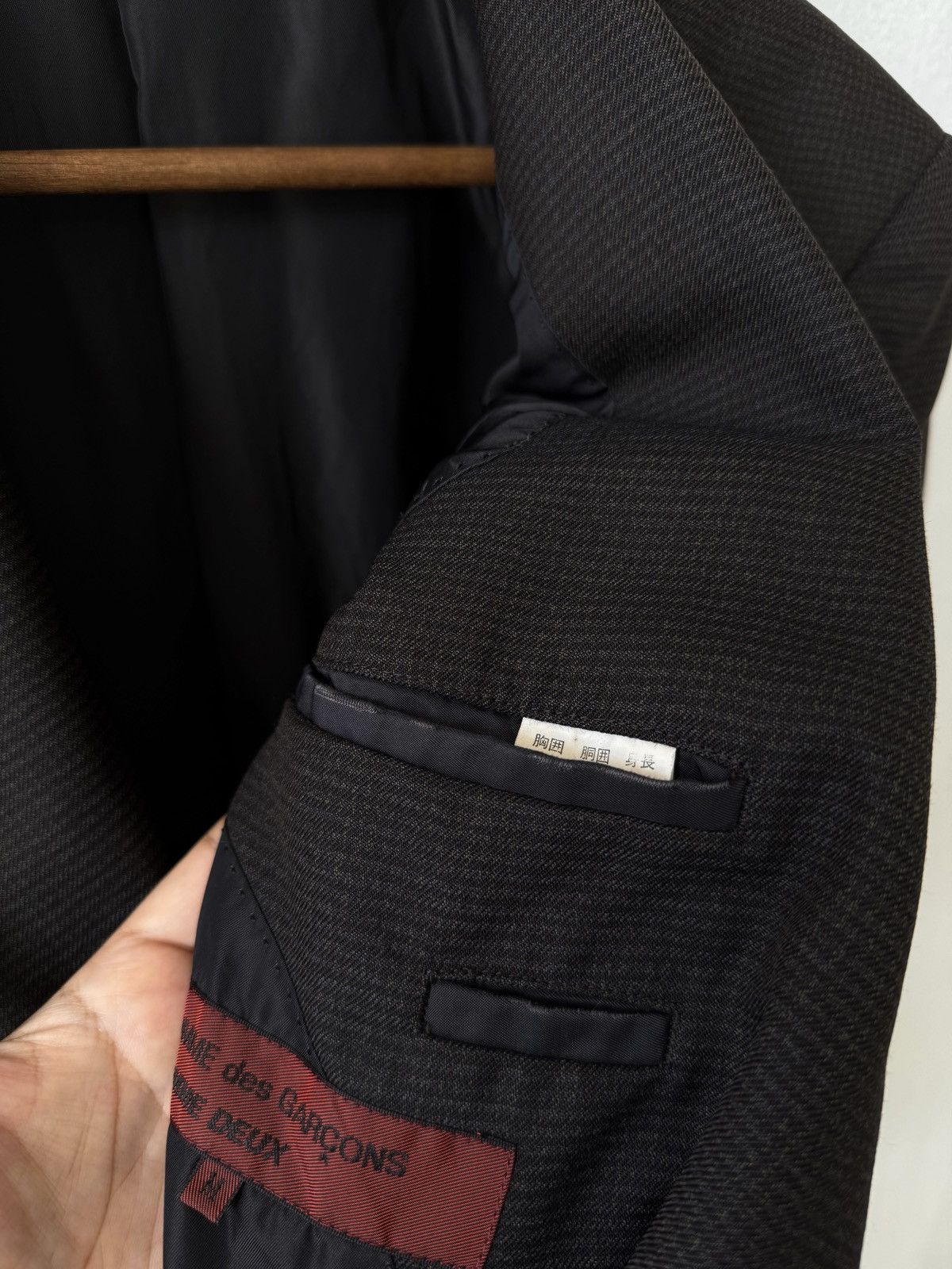 Comme des Garcons Homme Deux VTG90s COMME des GARÇONS HOMME DEUX BLAZER JACKET Size 44R - 12 Thumbnail