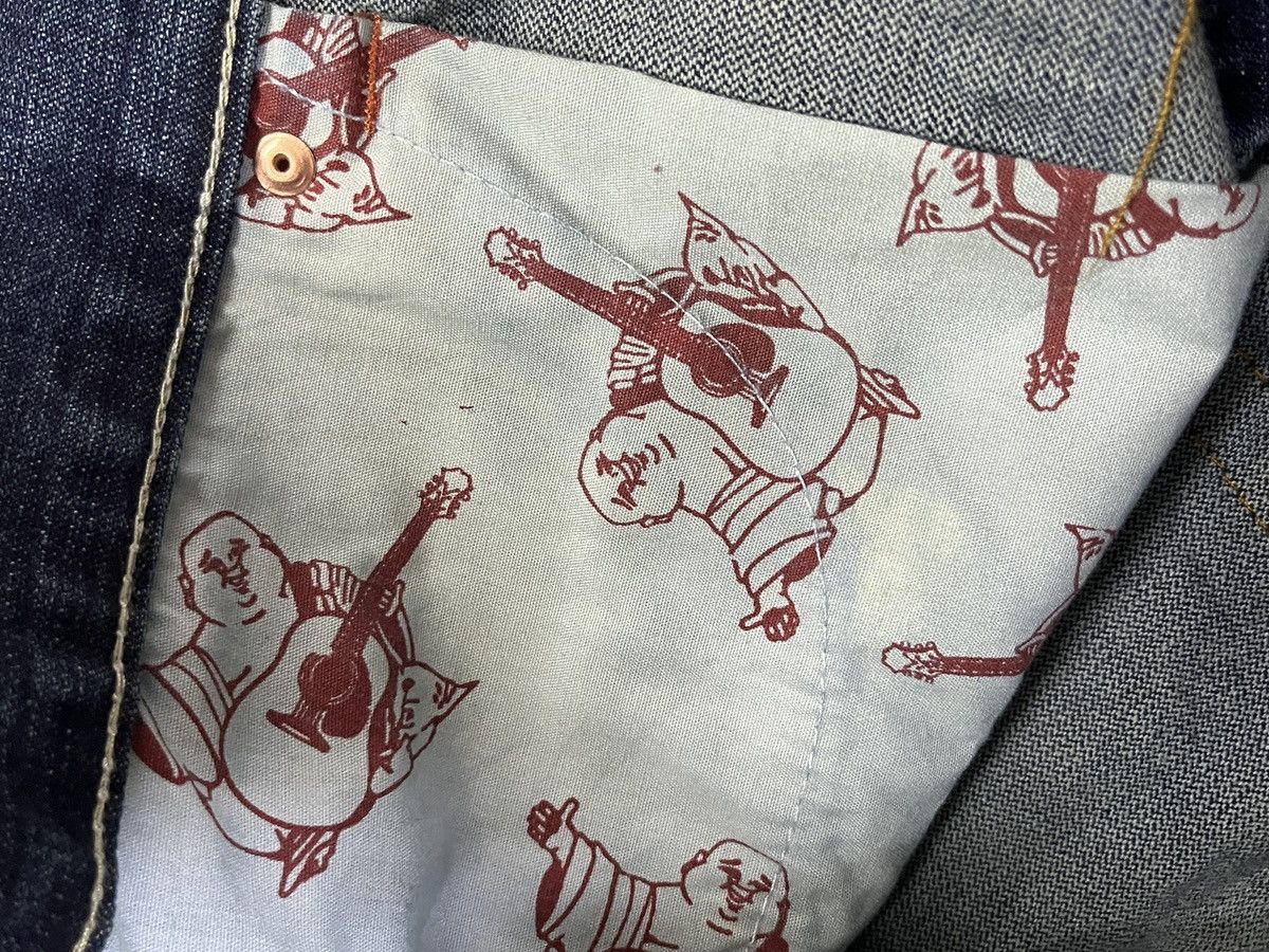 True Religion True Religion Joey Super Flare Embroidered Japanese Motive Size US 33 - 19 Thumbnail