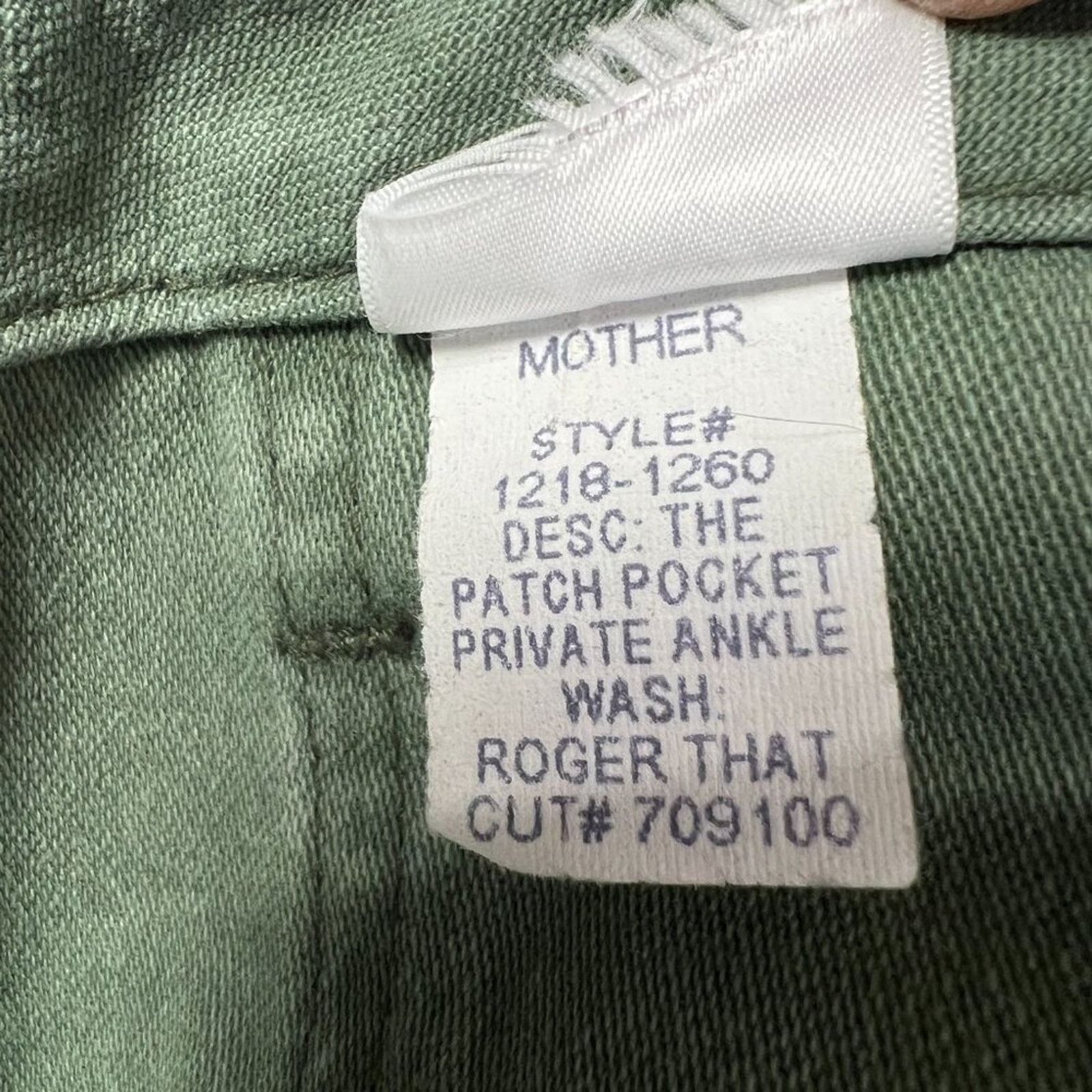 MOTHER MOTHER Private Ankle Jean Green High Rise Size 30 Size 30" / US 8 / IT 44 - 6 Thumbnail