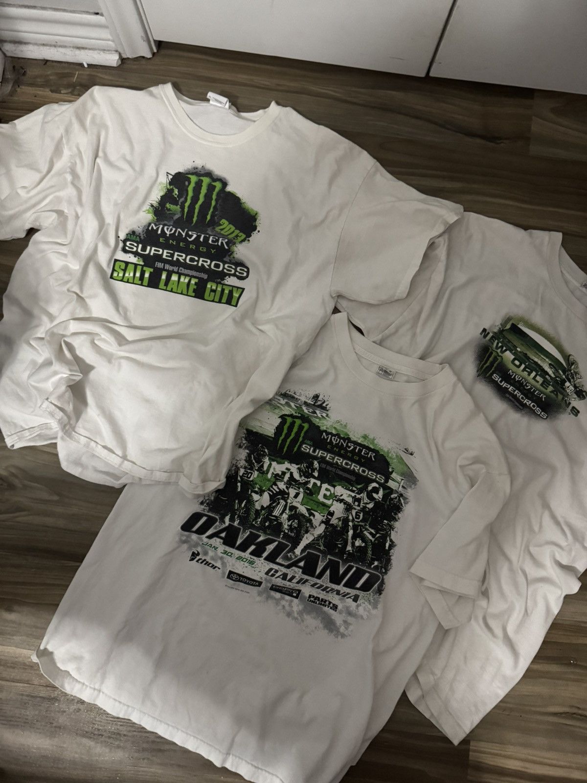 NASCAR × Vintage 2009-2016 MONSTER MOTORCROSS TEE BUNDLE ALL SIZE XL Size US XL / EU 56 / 4 - 1 Thumbnail