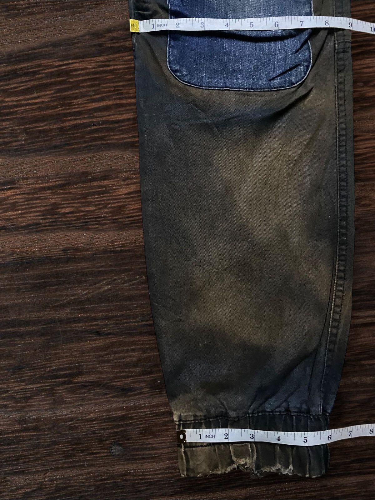 ROCKSMITH Rocky Patchwork Denim Cargo Pants / Utility Workwear Size US 34 / EU 50 - 19 Thumbnail