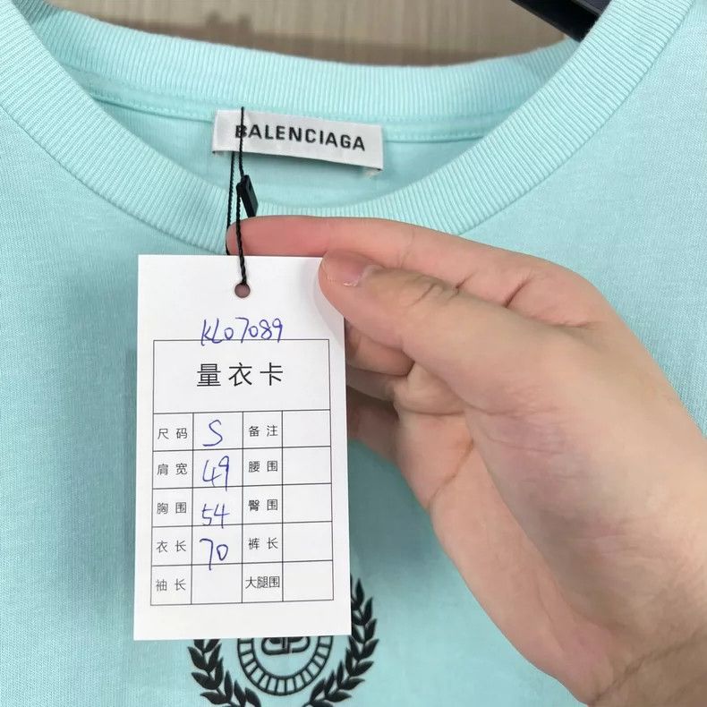 Balenciaga Balenciaga Crown wheat-ear printed monogram short sleeve Size US S / EU 44-46 / 1 - 9 Thumbnail