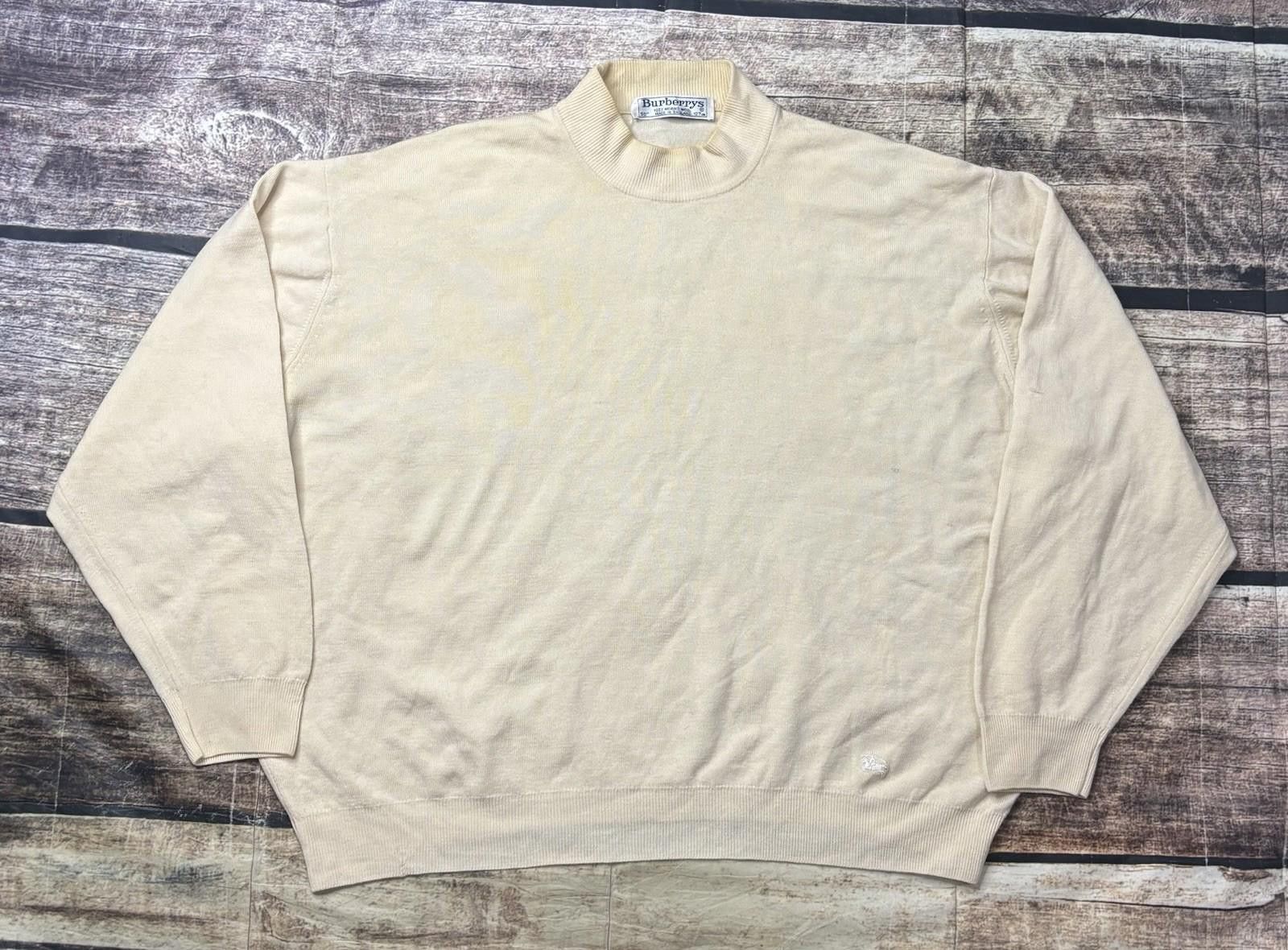 Burberry VTG Burberrys Sweater Mens 50 US 3XL Merino Wool England Size US XXL / EU 58 / 5 - 1 Thumbnail